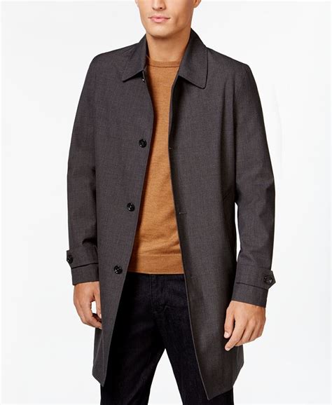 michael michael kors men's franklin single breasted raincoat|Michael Kors Mens MMK95195 Franklin Jacket Single.